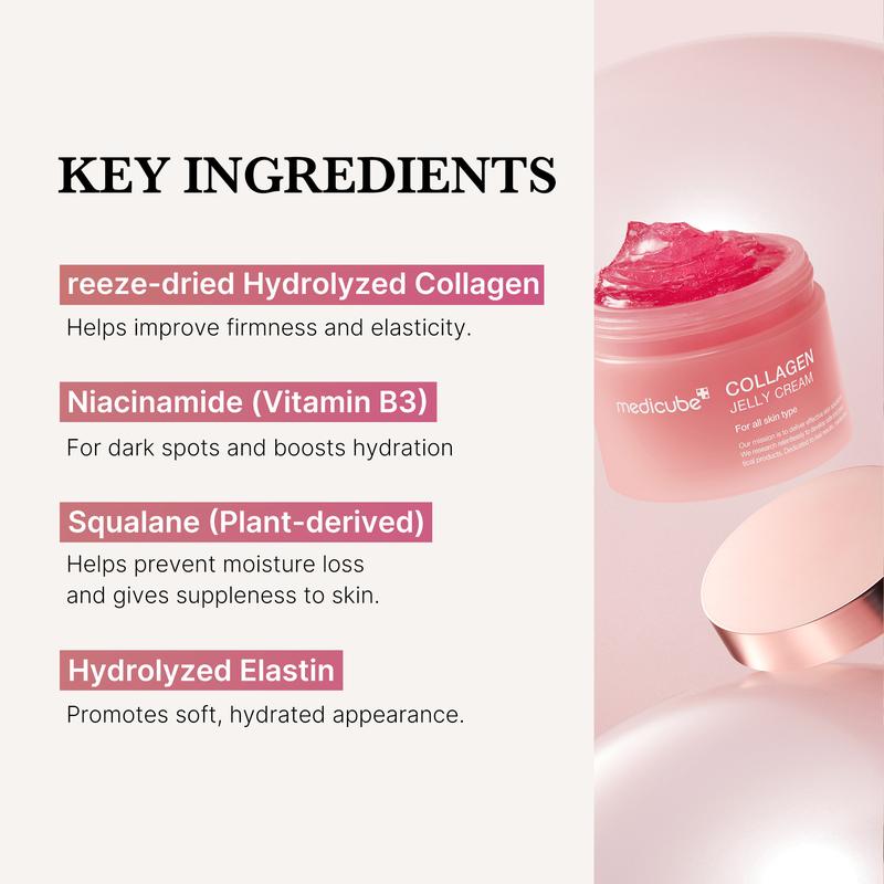 Collagen Niacinamide Jelly Cream - Instant Glow Booster Facial Moisturizer for Glass Skin