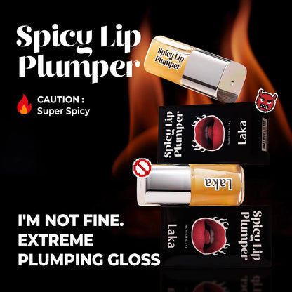 Spicy Lip Plumper - Fuller-Looking High-Shine Gloss, Non-Sticky Finish