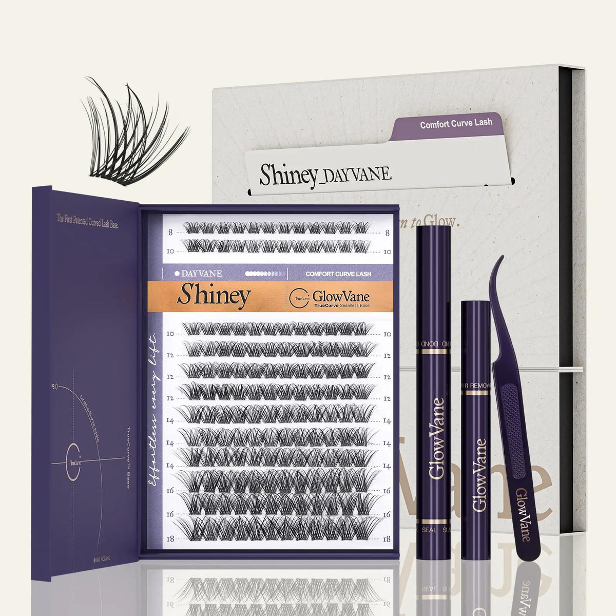 TrueCurve lash kit contents