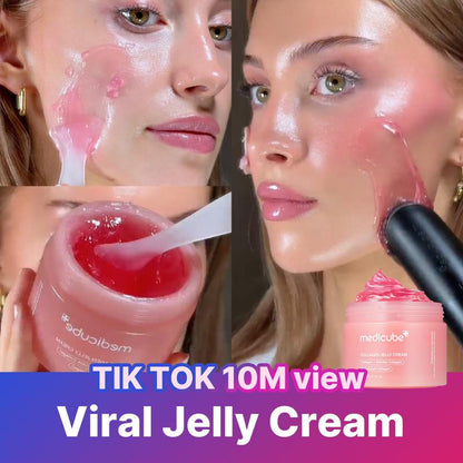 Collagen Niacinamide Jelly Cream - Instant Glow Booster Facial Moisturizer for Glass Skin