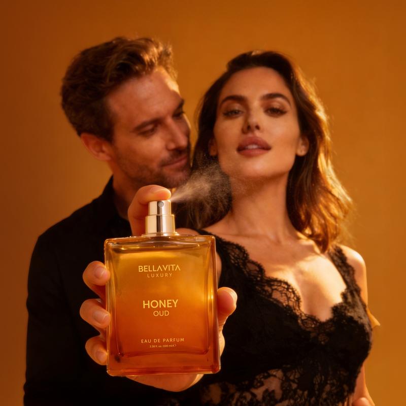 Couple wearing Honey Oud fragrance