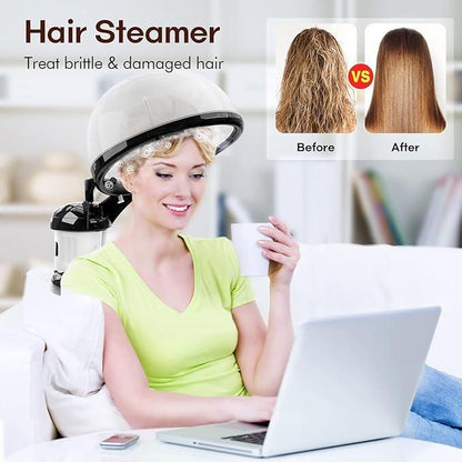 2-in-1 Ozone Facial and Hair Steamer for Professional Home or Salon Personal Care