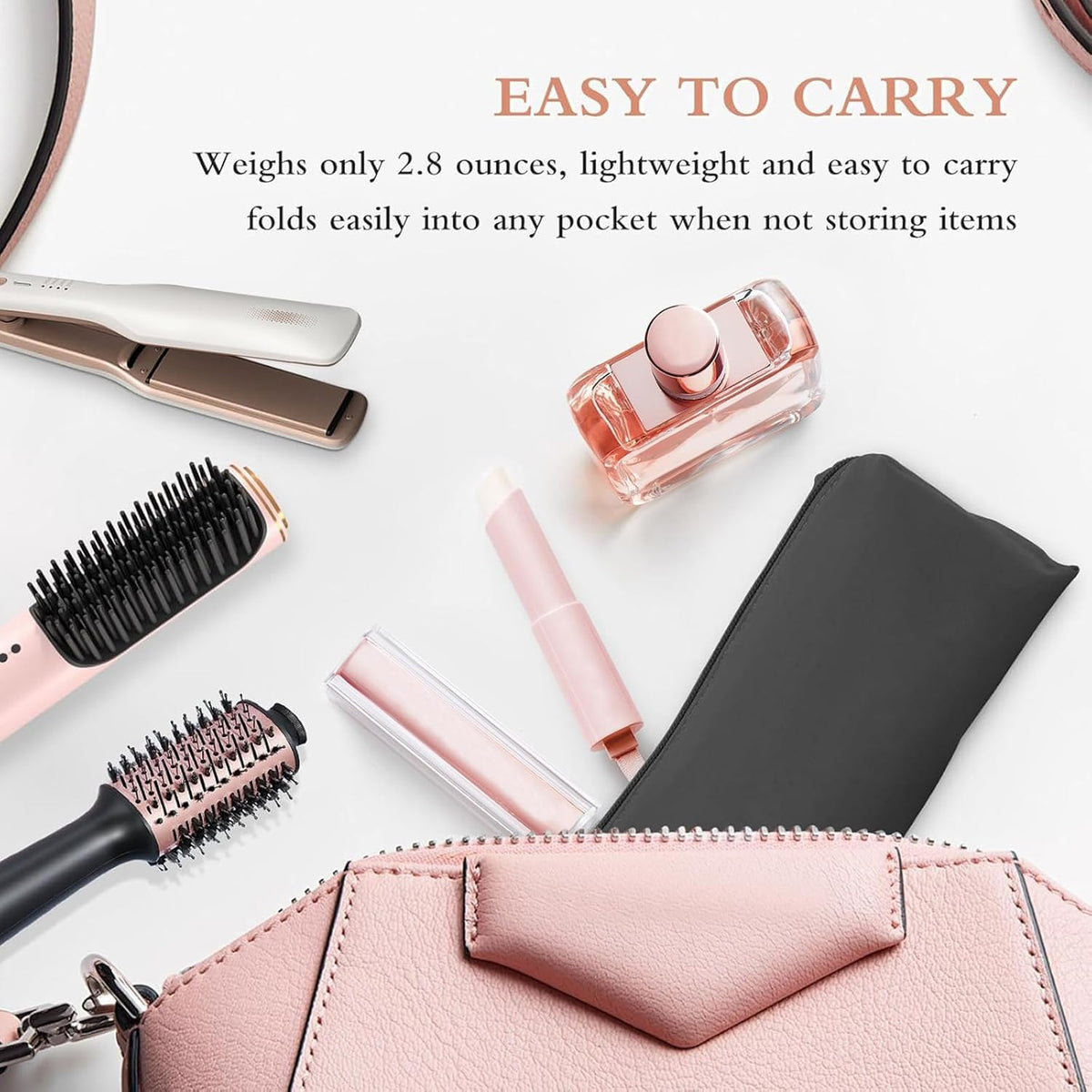Professional Hot Hair Tools Organizer Bag - Heat Resistant Travel Case for Curling Irons and Flat Irons