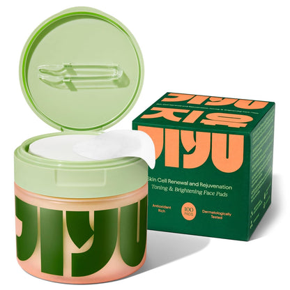 Toning Polish Pads - Korean Skincare for Dark Spots, Wrinkles & Dull Skin - 100 Count