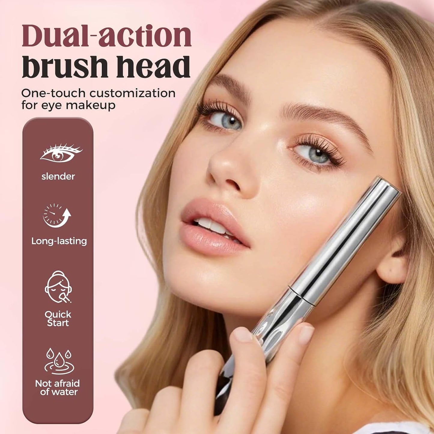 Mascara for Older Women 60 Plus, Volume and Length for Thinning Lashes, Waterproof Black