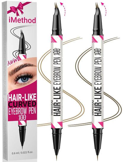 iMethod curved eyebrow pen duo, BR 04 Brown and BR 08 Blonde