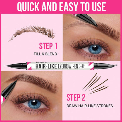 Fill and blend with the curved tip, then draw fine strokes with the brush tip