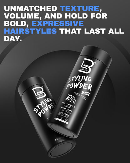 Styling Powder - Natural Look Volumizing and Texturizing Hair Powder for Men, Matte Finish