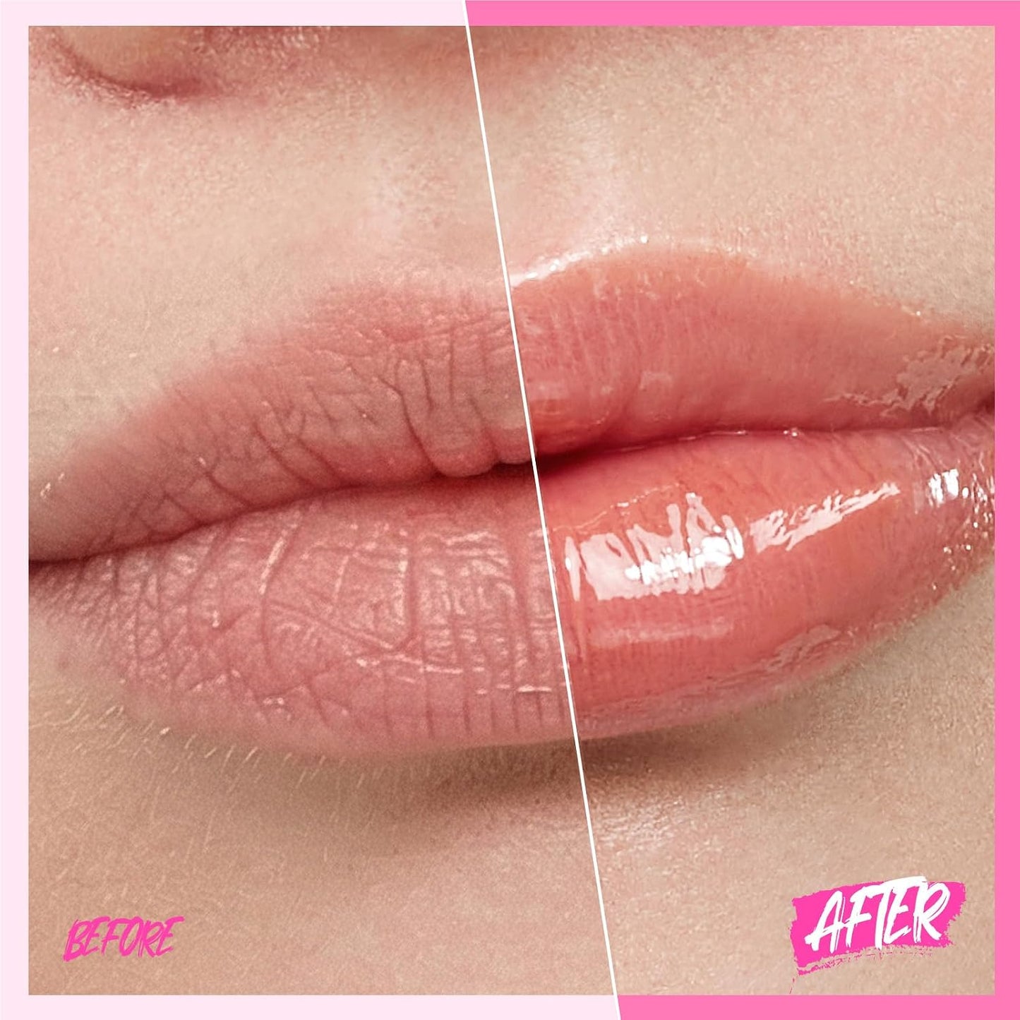 Brightening Lip Serum, Hydrating & Plumping Tinted Lip Gloss with Peptide and Squalane (01 Baby Pink)
