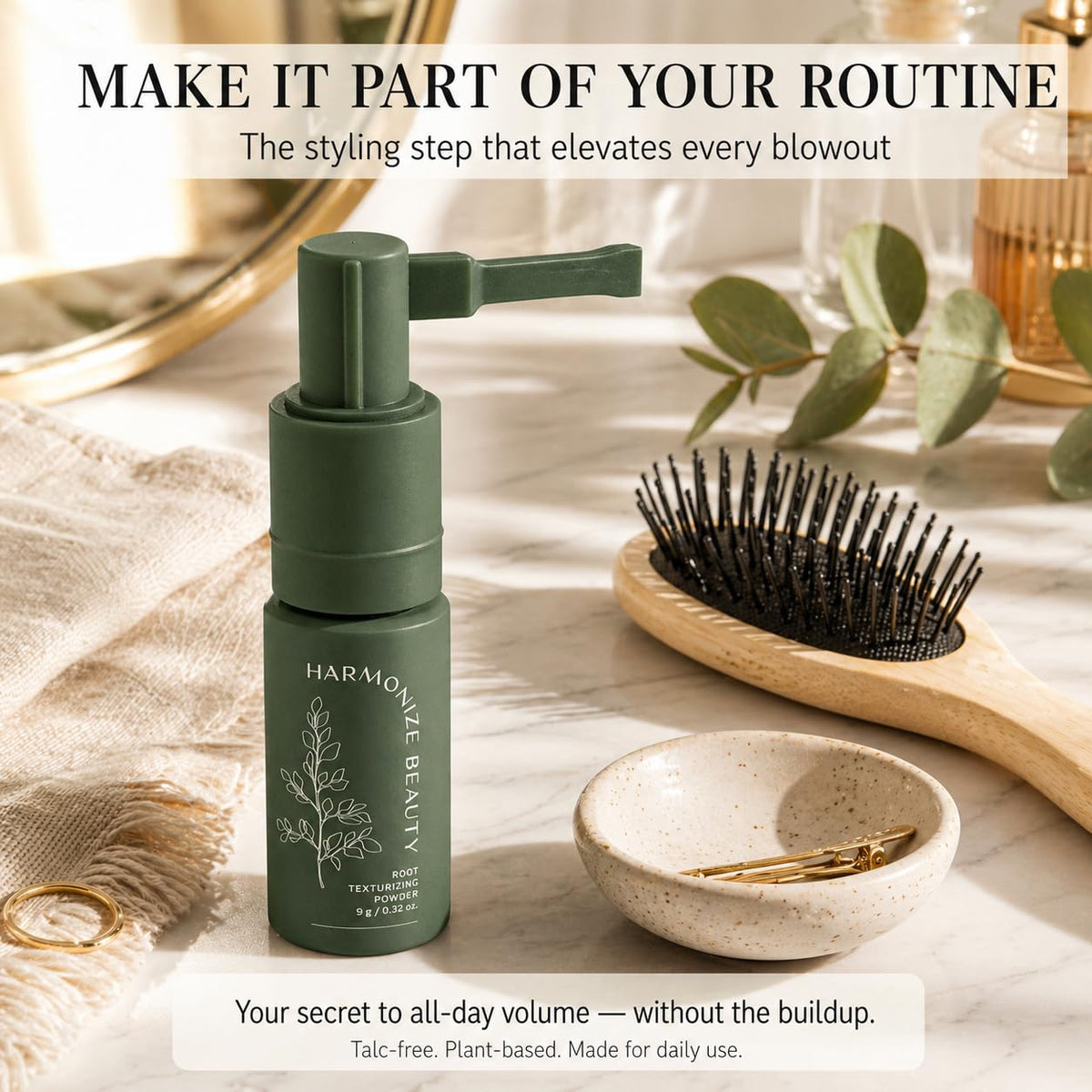 Root Texture Powder for Women - Lifts Roots & Adds Volume to All Hair Types, Talc-Free