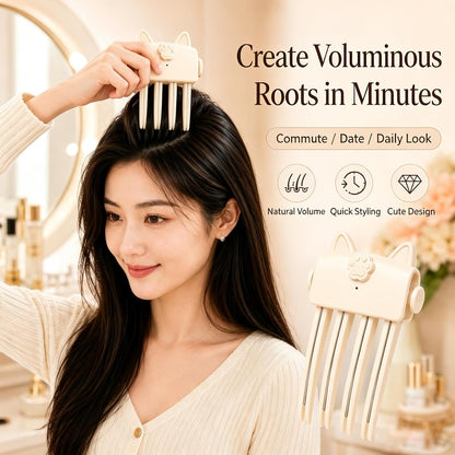 Heated Hair Volume Clip, Electric Volumizing Root Lifter with 2 Heat Settings