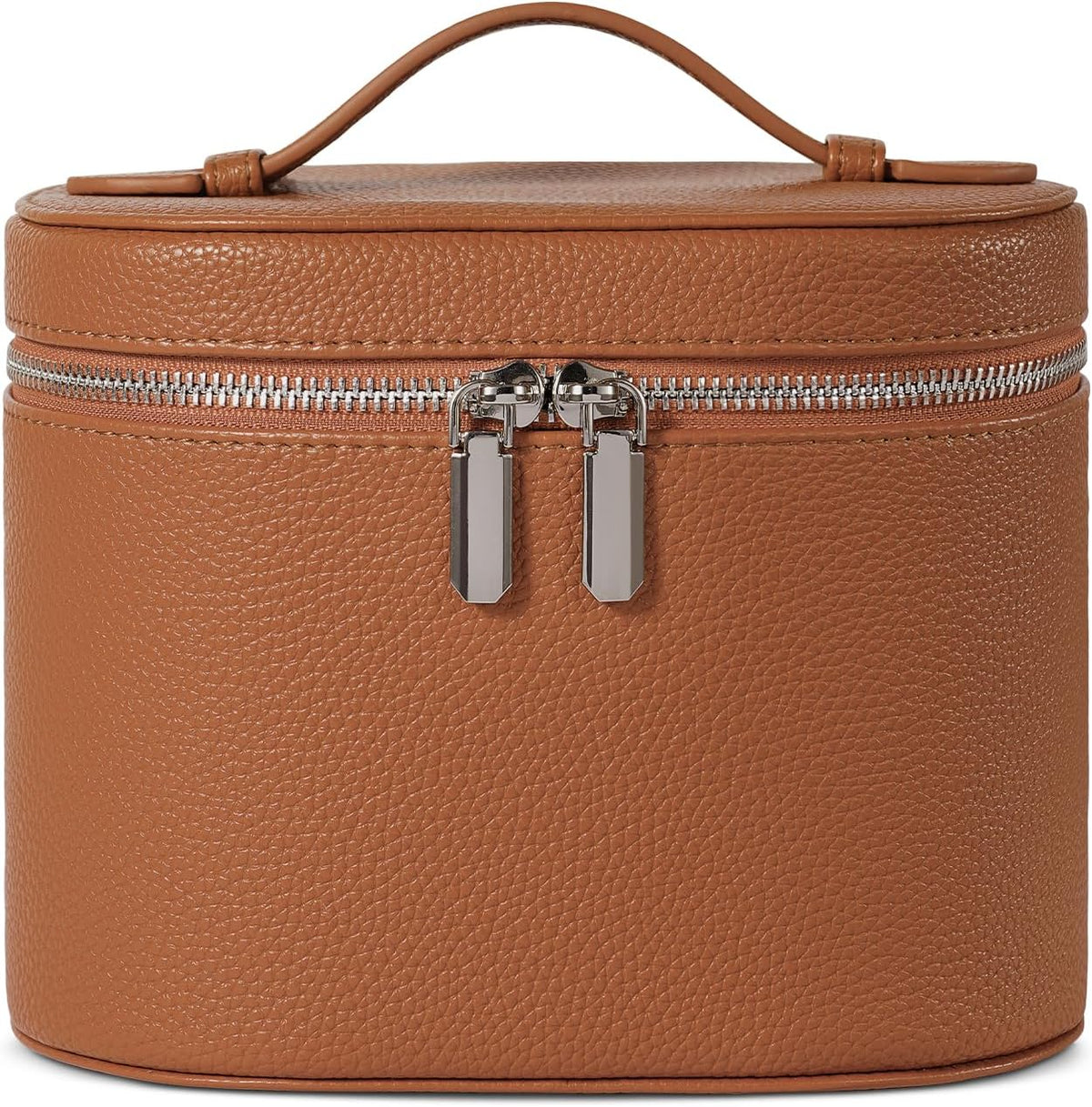 Portable Makeup Bag with Removable Compartments and Handle - Travel Cosmetic Case