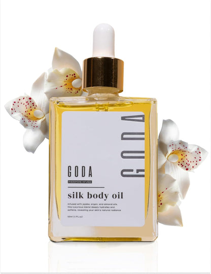 Silk Body Oil for Women - Firming Anti-Aging Moisturizing Formula for Crepey Skin