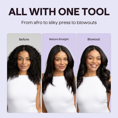 1.5 Inch Heated Round Brush with Ionic Technology, 5 Heat Settings for Blowout Look