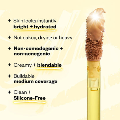 Kosas Revealer Concealer – Medium Coverage Hydrating Under Eye & Face Concealer with Hyaluronic Acid, Tone 01 N