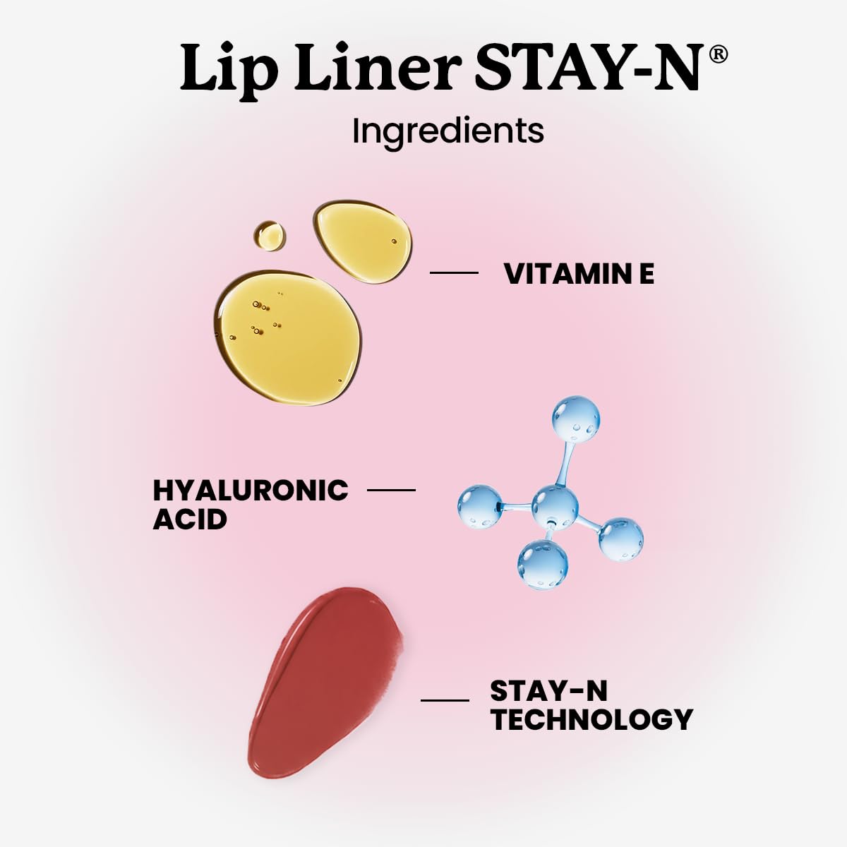 Peel Off Lip Liner Stain, Longwear Smudge-Proof Lip Tint in p-INKED (Jumbo Size)
