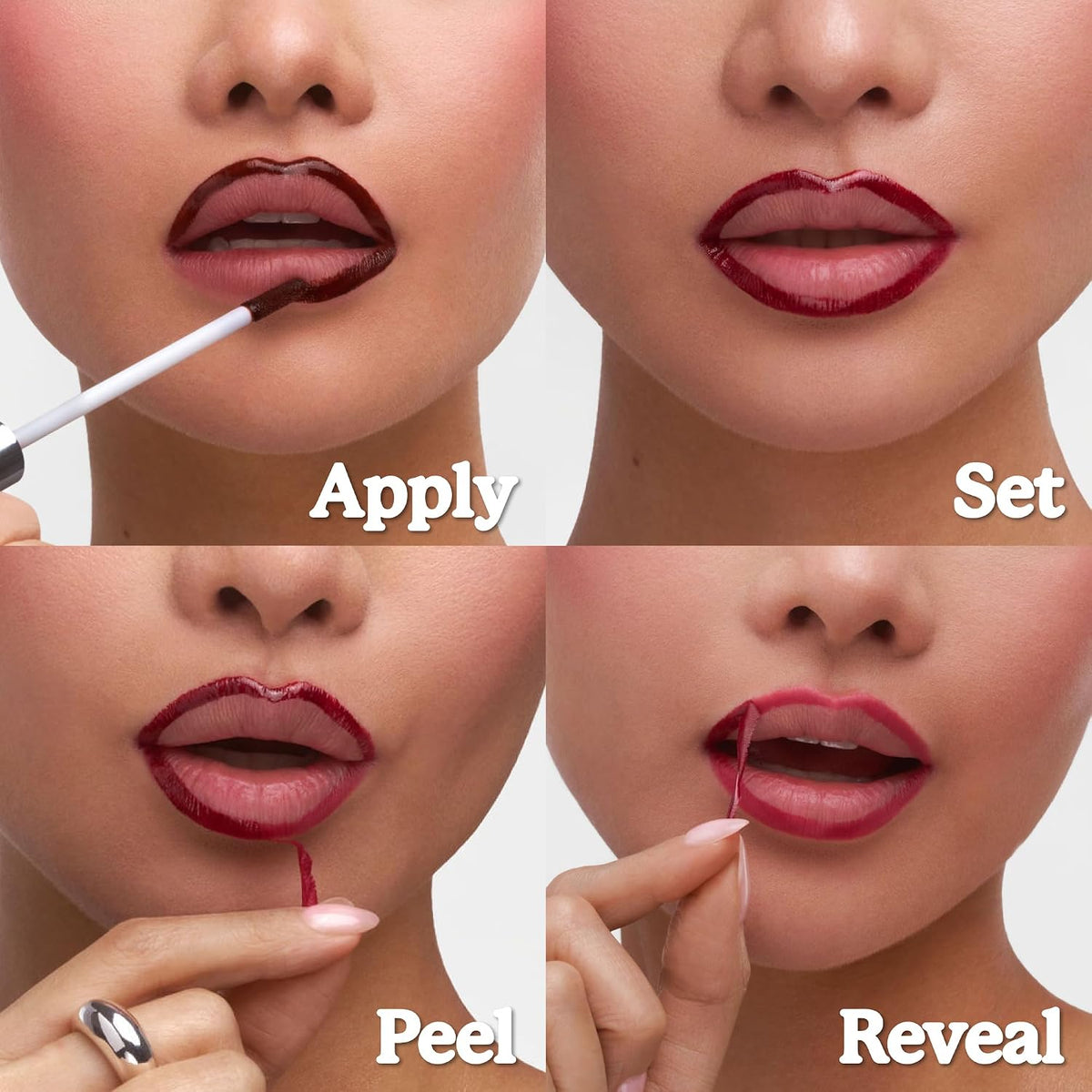 Peel Off Lip Liner Stain, Longwear Smudge-Proof Lip Tint in p-INKED (Jumbo Size)