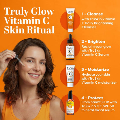 Vitamin C Serum for Face with Hyaluronic Acid & Vitamin E - Anti-Aging & Brightening Formula, 2 Fl Oz
