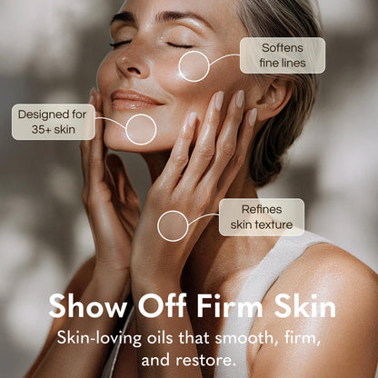 Silk Body Oil for Women - Firming Anti-Aging Moisturizing Formula for Crepey Skin