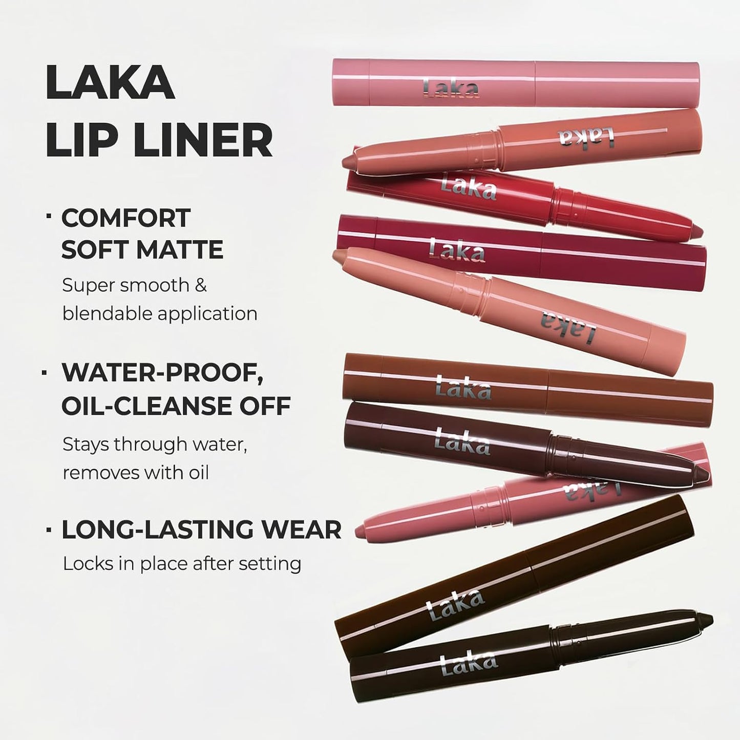 Smooth & Blendable Soft Matte Lip Contour Pencil for Shaping & Overlining - Waterproof & Long-Lasting