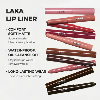 Smooth & Blendable Soft Matte Lip Contour Pencil for Shaping & Overlining - Waterproof & Long-Lasting