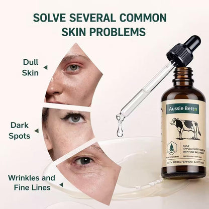 Retinol Tallow Face Serum for Dry Skin - Hydrating & Firming Anti-Aging Formula with Peptides