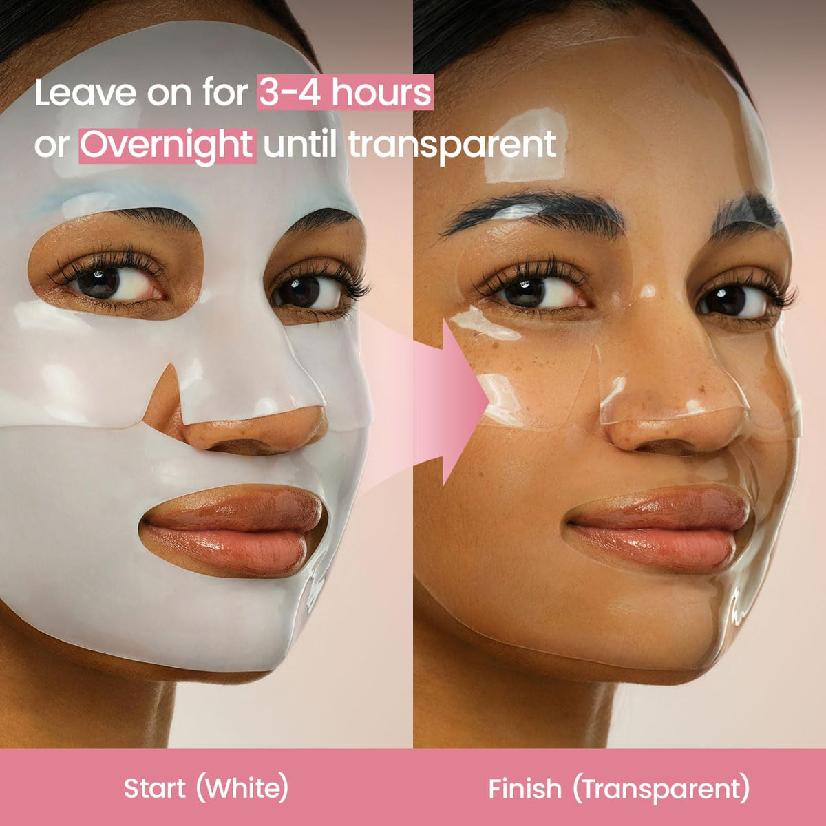 Bio-Collagen Real Deep Mask, Hydrating Overnight Hydrogel Face Mask, Pore Minimizing, 16 Sheets
