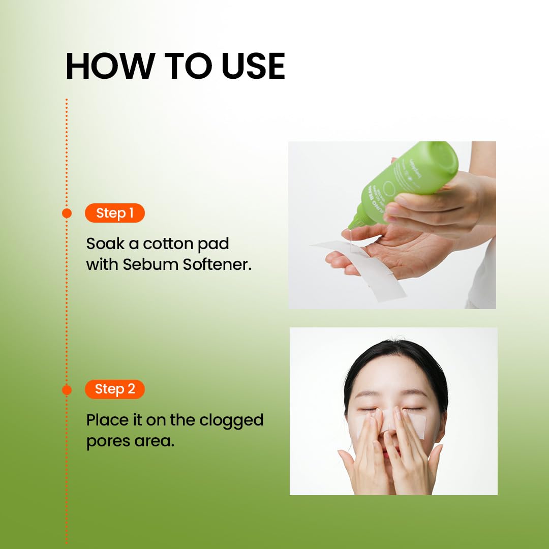 Mung Bean Sebum Softener Set - Blackhead & Whitehead Remover with AHA & PHA for Pore Care