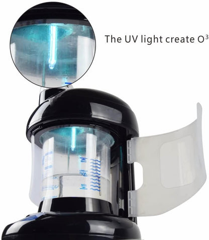 2 in 1 Ozone Facial and Hair Steamer for Personal Care at Home or Salon