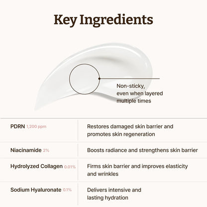 Advanced PDRN Rejuvenating Cream Max - 99% Pure Salmon DNA Gel Moisturizer for Glass Skin