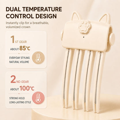 Heated Hair Volume Clip, Electric Volumizing Root Lifter with 2 Heat Settings