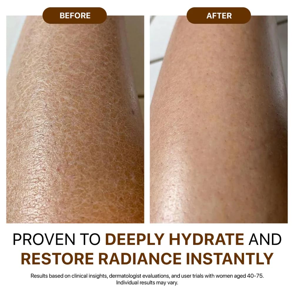 Silk Body Oil for Women - Firming Anti-Aging Moisturizing Formula for Crepey Skin