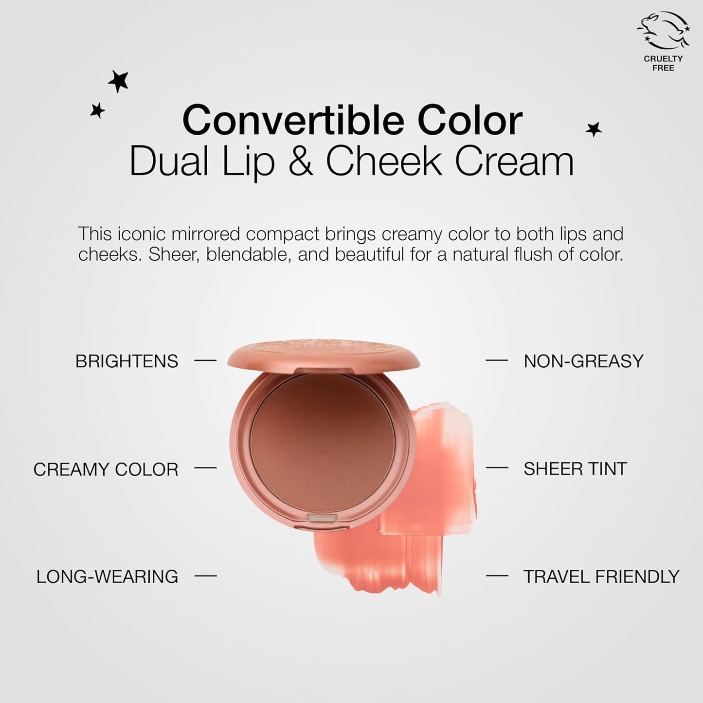 Convertible Color Dual Lip and Cheek Cream - Multi-Use Makeup Palette for Natural Glow