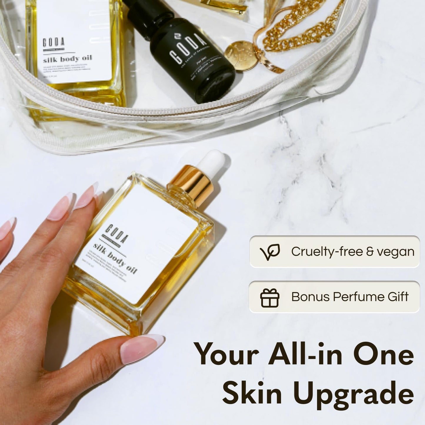 Silk Body Oil for Women - Firming Anti-Aging Moisturizing Formula for Crepey Skin