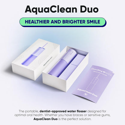 Portable Water Flosser - Waterproof Cordless Dental Oral Irrigator with Magnetic Charger & Travel Bag