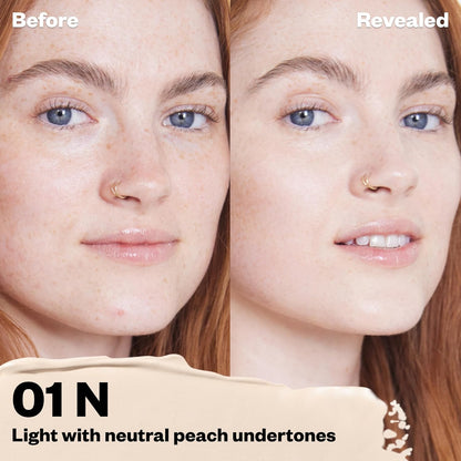 Kosas Revealer Concealer – Medium Coverage Hydrating Under Eye & Face Concealer with Hyaluronic Acid, Tone 01 N