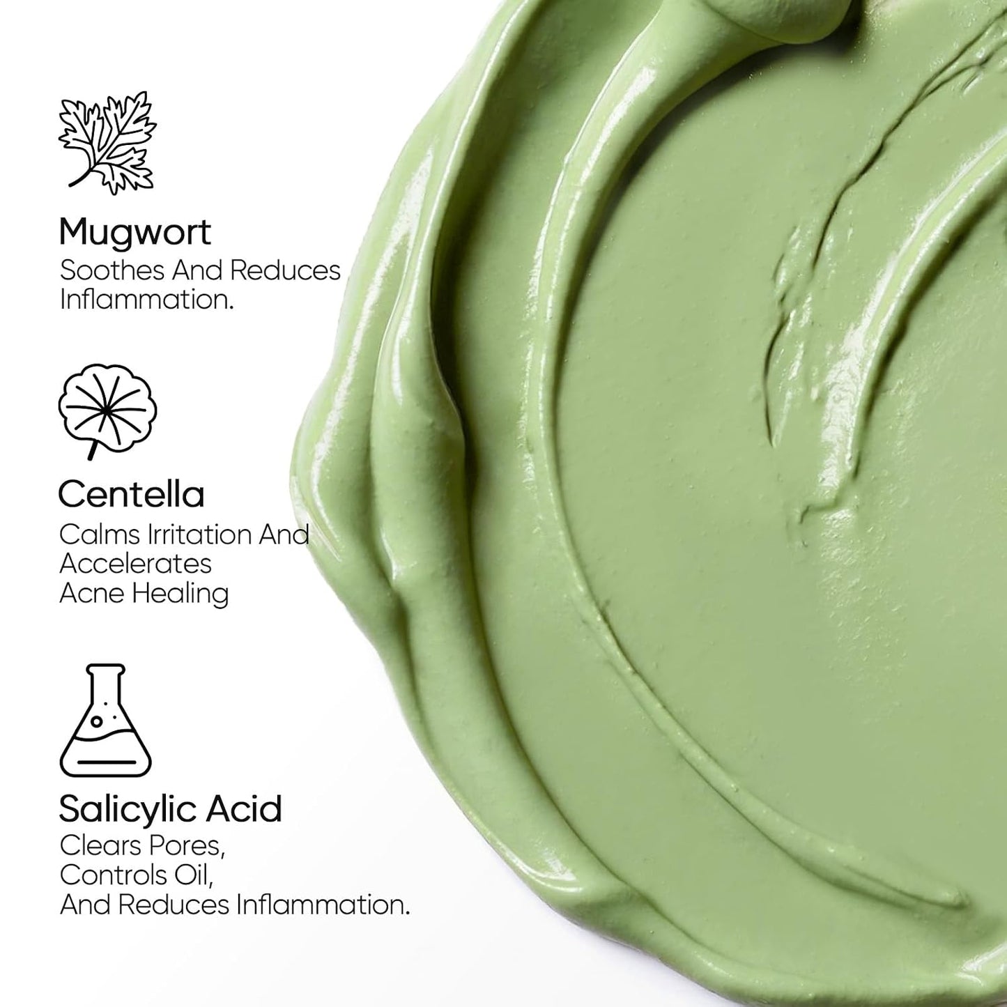 Clay Mask Stick Set with Alaska Volcanic Clay & Mugwort for Deep Pore Cleansing and Oil Control