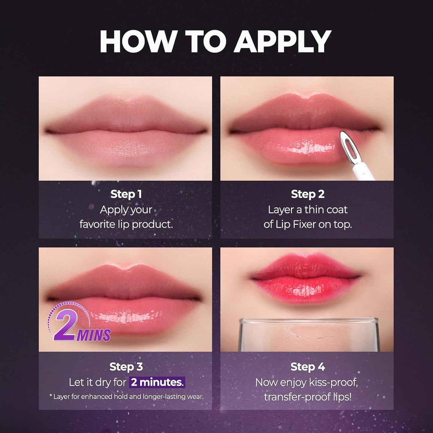 Magic Lip Fixer and Sealer - Locks in Color with Clear Gloss Finish - 0.15 oz