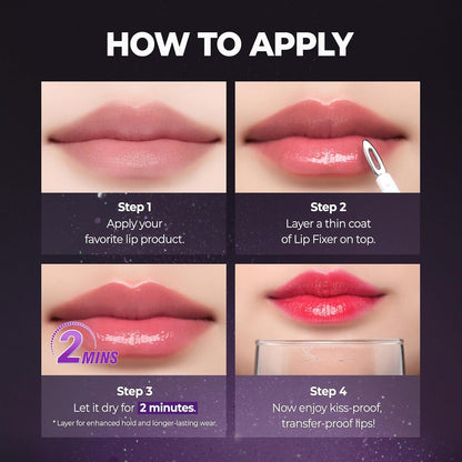 Magic Lip Fixer and Sealer - Locks in Color with Clear Gloss Finish - 0.15 oz