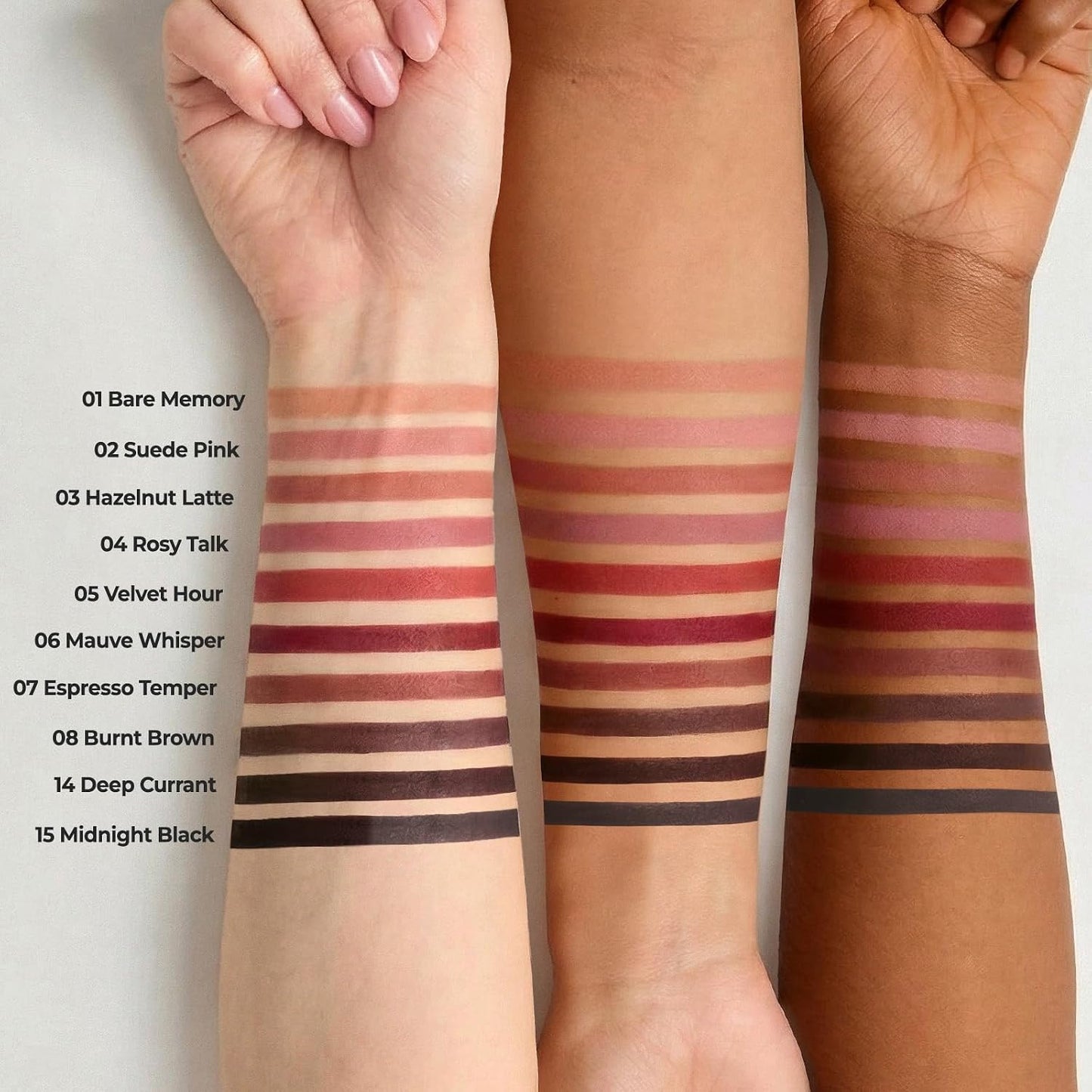 Smooth & Blendable Soft Matte Lip Contour Pencil for Shaping & Overlining - Waterproof & Long-Lasting