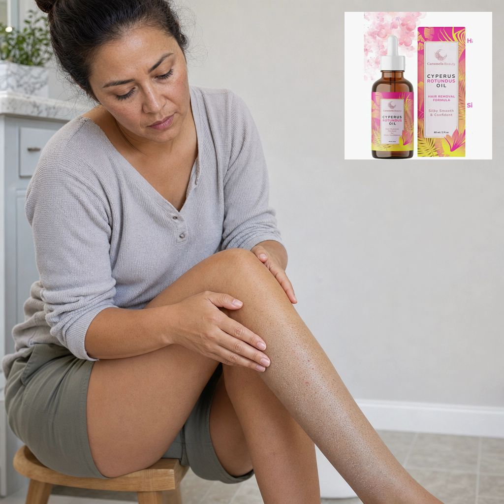 Cyperus Rotundus oil in a post-hair-removal setting