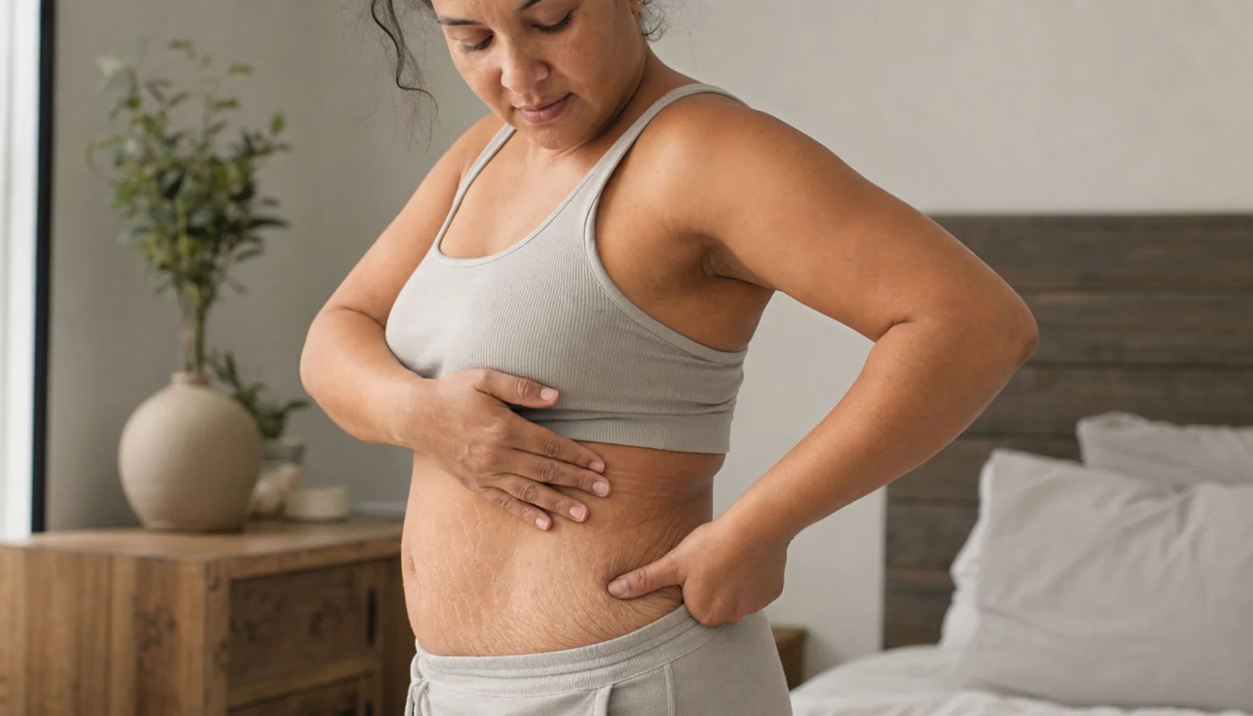 Consistent abdominal skin-care routine