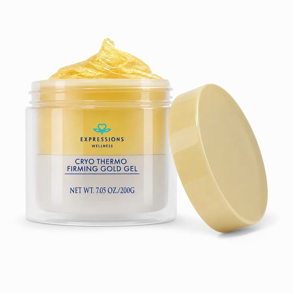 Accurate 200 g gold gel jar and lid