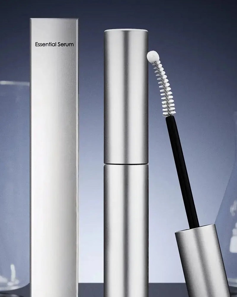 Product carton, silver serum tube, and curved applicator
