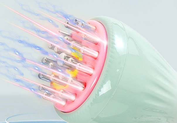 Angled close-up of the metal contact head
