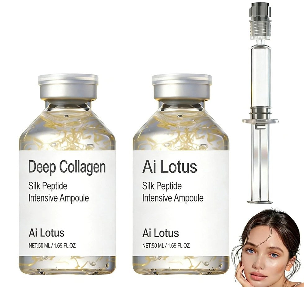 Deep Collagen Silk Peptide Intensive Lifting Ampoule Serum - Korean Anti-Aging Facial Essence